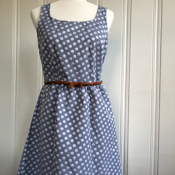 The limited Light blue polka dot dress - Picture 3 of 8